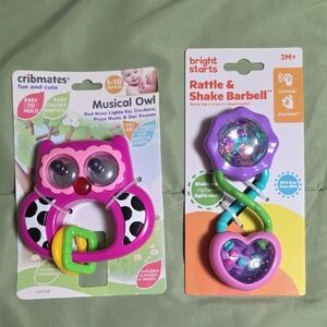 Musical Owl Toy And Rattle & Shake Barbell